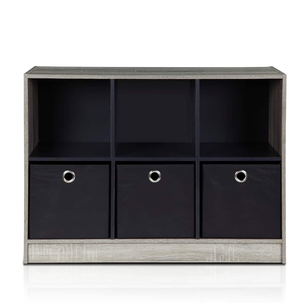 5-Shelf Ladder Bookcase Contemporary Leaning Shelf Storage Organizer for Books and Decorative Displays