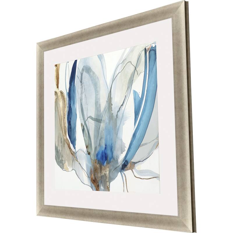 Refined I Framed Art Giclee Under Glass - Blue