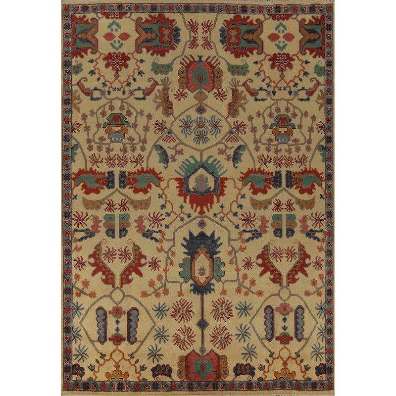 Heriz Serapi Indian Area Rug Handmade Wool Carpet - 9'1" x 12'1"