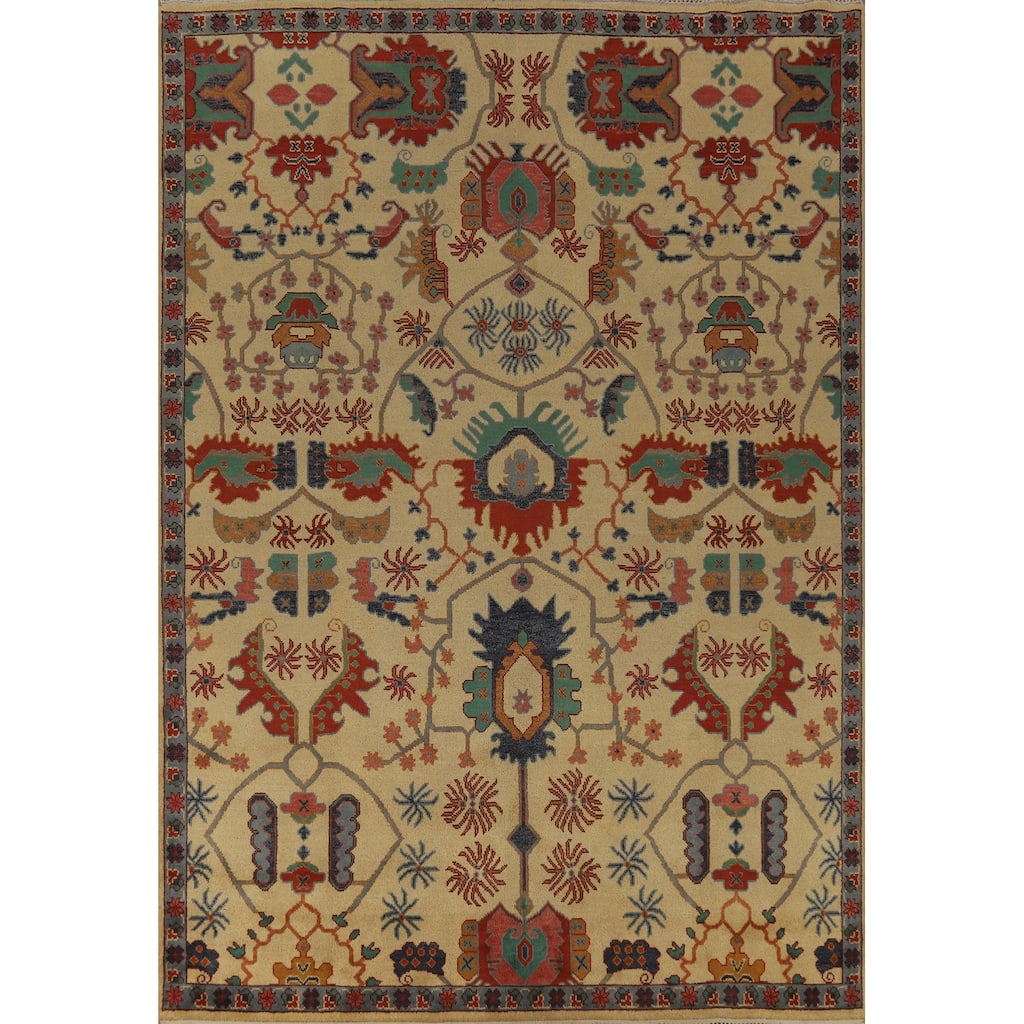 Heriz Serapi Indian Area Rug Handmade Wool Carpet - 9'1" x 12'1"