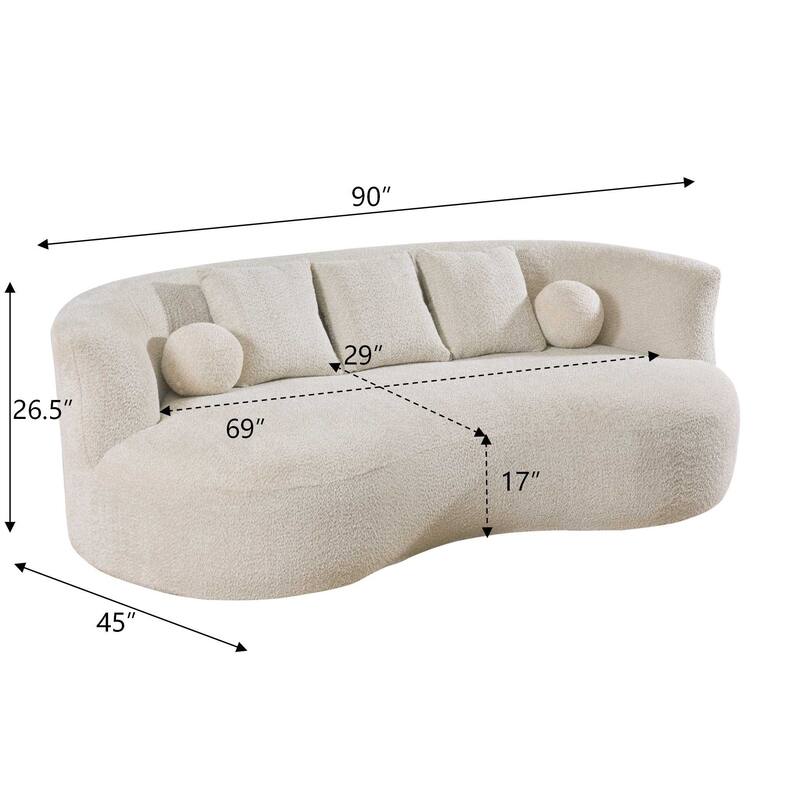 Christopher Knight Home - Modern Upholstered 3-Seater Sofa