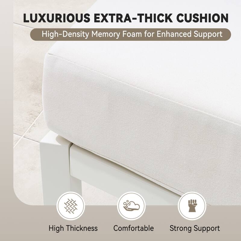 Curved Outdoor Sofa Rattan Sectional Sofa Patio Furniture Set Outdoor Conversation Sets