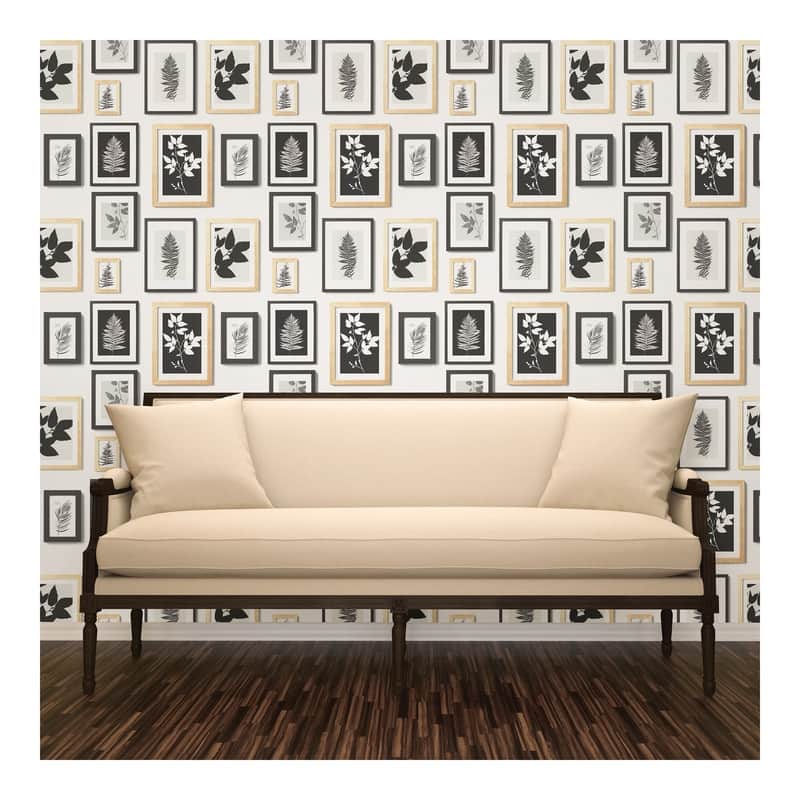 Advantage Rumer White Gallery Wall Wallpaper - 20.5 x 396 x 0.025