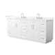 Option White / White Quartz Top / Brushed Nickel Hardware