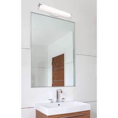 Westinghouse Lighting, LED Indoor Wall Fixture with Color Temperature Selection, Brushed Nickel Finish with White Frosted Shade