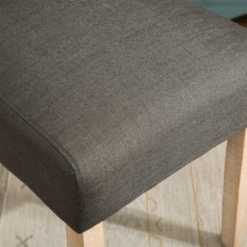Solid Wood Tufted Parsons Dining Chair,Set of 2