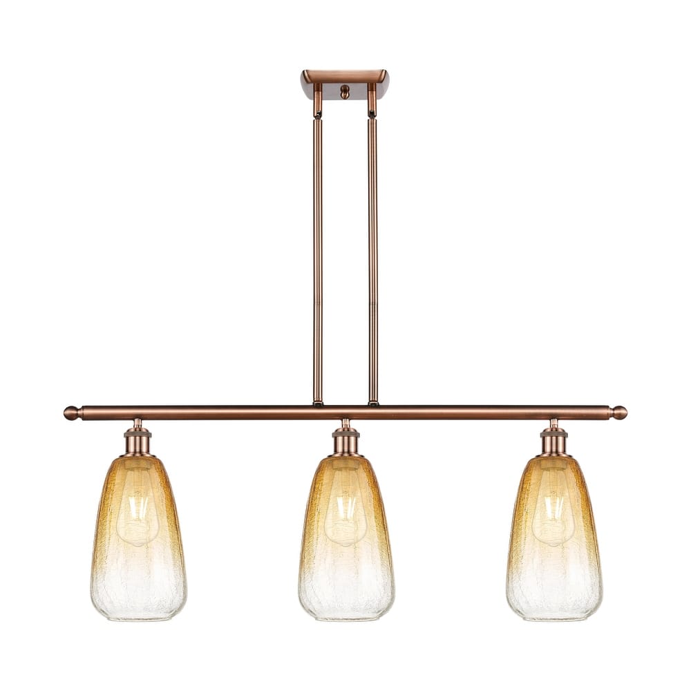 Innovations Lighting Endless Possibilities Ballston - Brookhaven Almond - 3 Light 36" Stem Hung Island Light