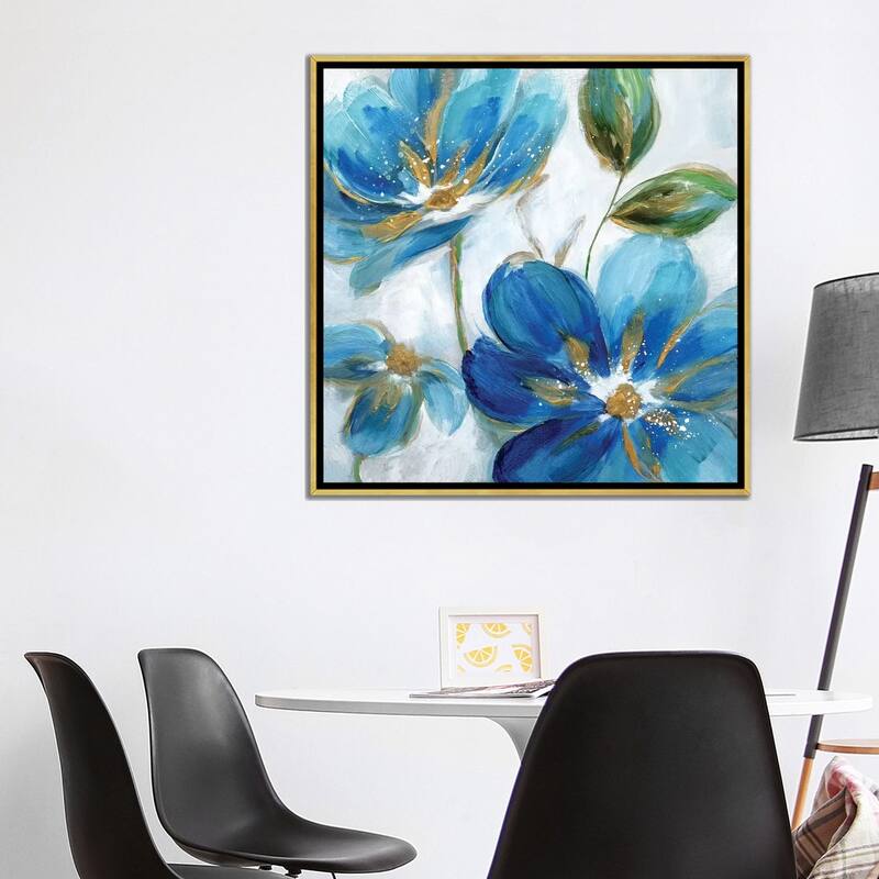 iCanvas "Flowering Blues II" by Nan Framed Canvas Print