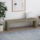 preview thumbnail 1 of 11, Pannell Farmhouse Acacia Wood Dining Bench by Christopher Knight Home Light Gray Oak