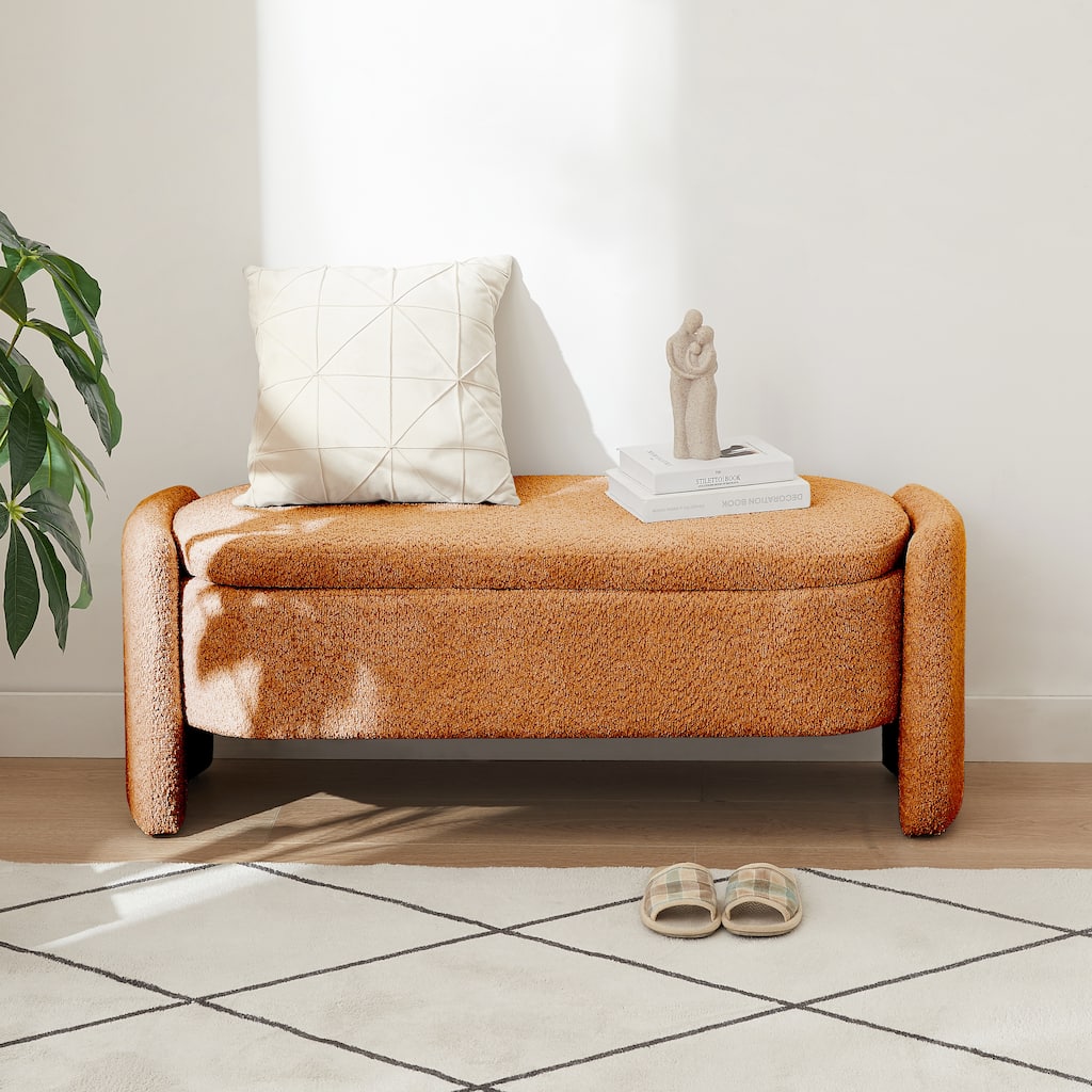 Ottoman Oval Storage Bench