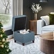 preview thumbnail 4 of 149, Adeco Square Storage Ottoman 17 inch Footstool