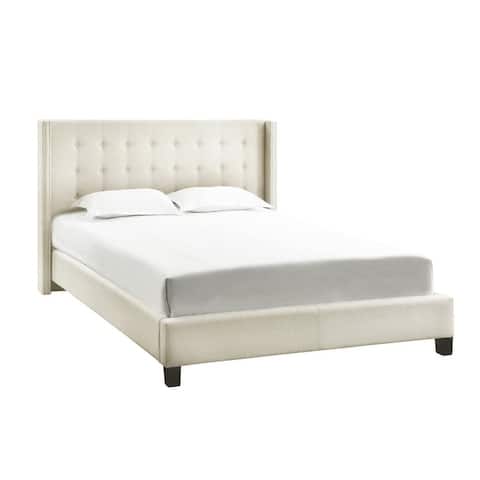 Marion Nailhead Wingback Tufted Upholstered Bed by iNSPIRE Q Bold