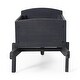 preview thumbnail 10 of 11, Wooden Wheelbarrow Planter Pot Garden Dark Grey Cart Planter Box