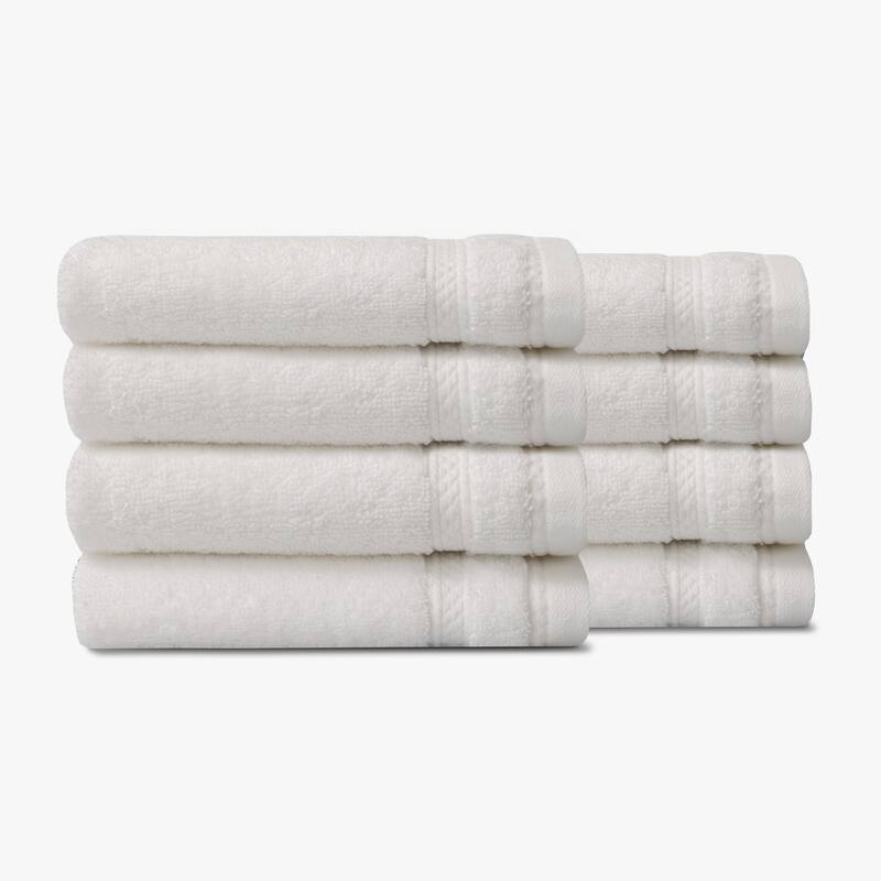 True Comfort Towels - White - 8 Washcloths