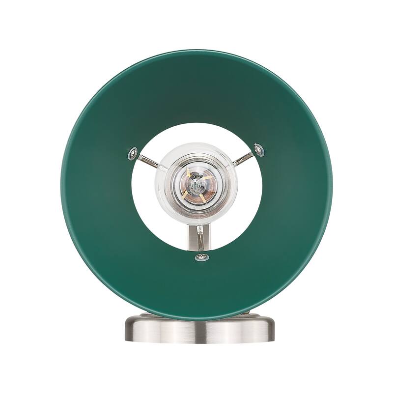 Yep by Golden Lighting Orwell 1-light Vanity in Pewter and Pine Green shade