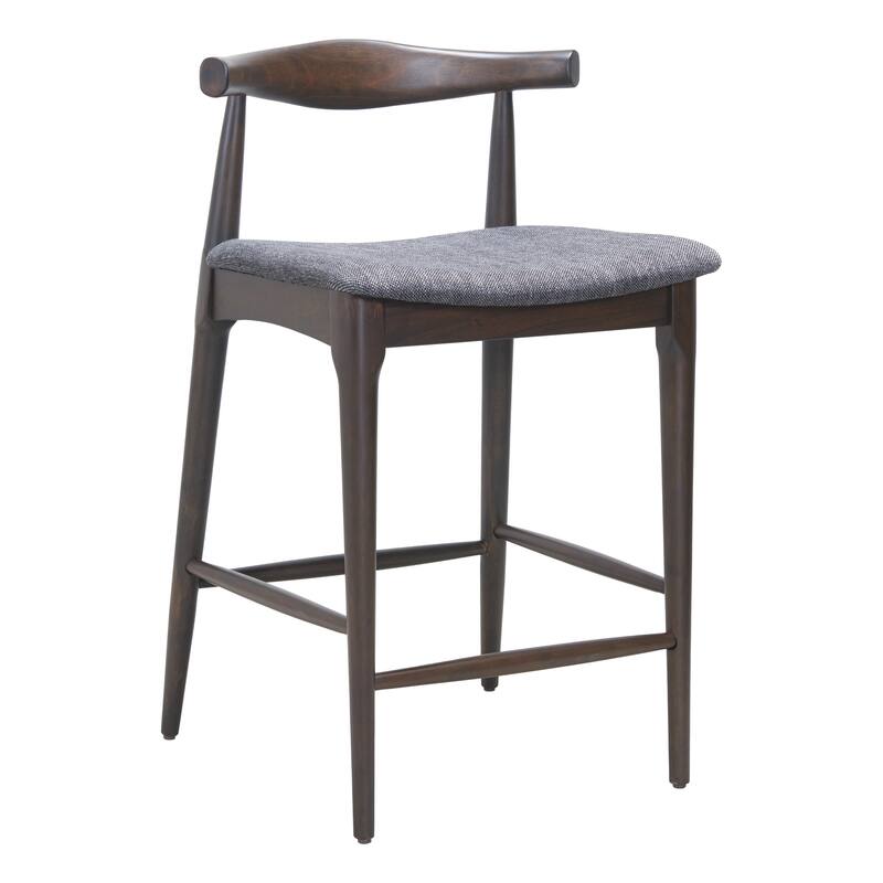 Tuzka Counter Stool Gray & Espresso