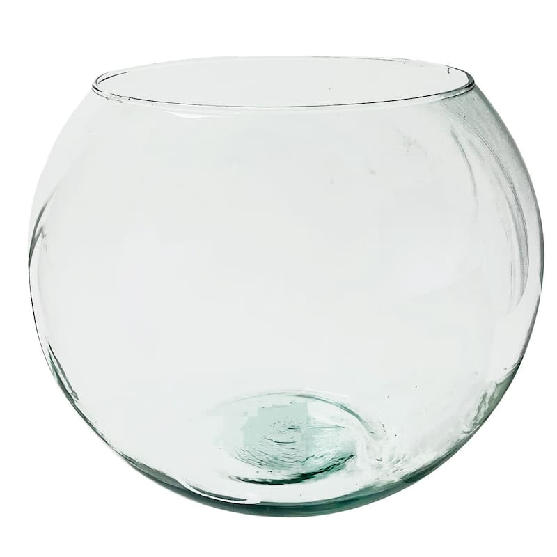 Recycled Glass Bowl Shape Vase