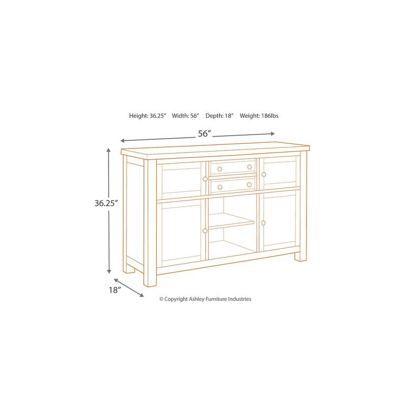 Signature Design by Ashley Moriville Grayish Brown 8-Piece Dining Package