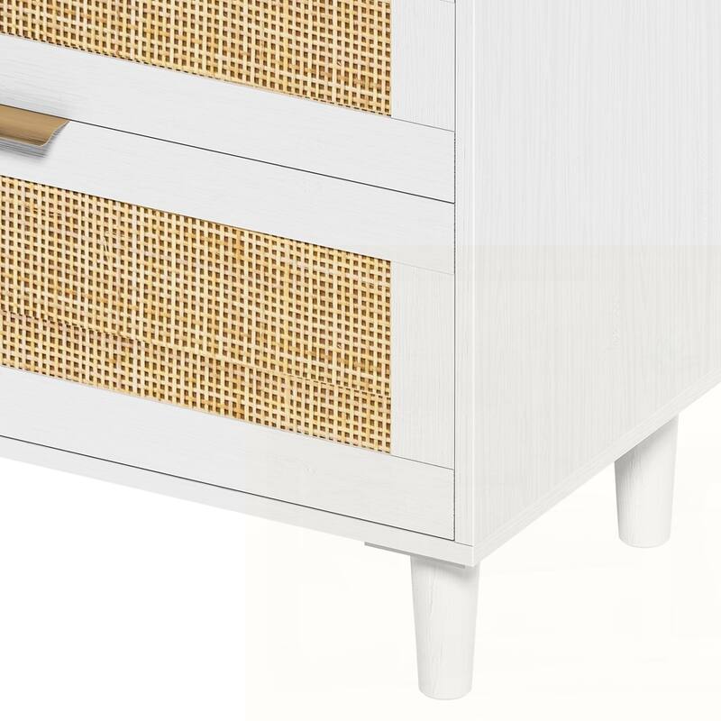 Rattan Dresser with Drawers