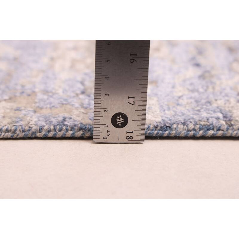 ECARPETGALLERY Hand-knotted Legacy Denim Blue Rug - 8'0 x 9'10