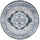 preview thumbnail 21 of 20, SAFAVIEH Rosewood Zhuang Traditional Oriental Rug 6'7" Round - Ivory/Blue - Round