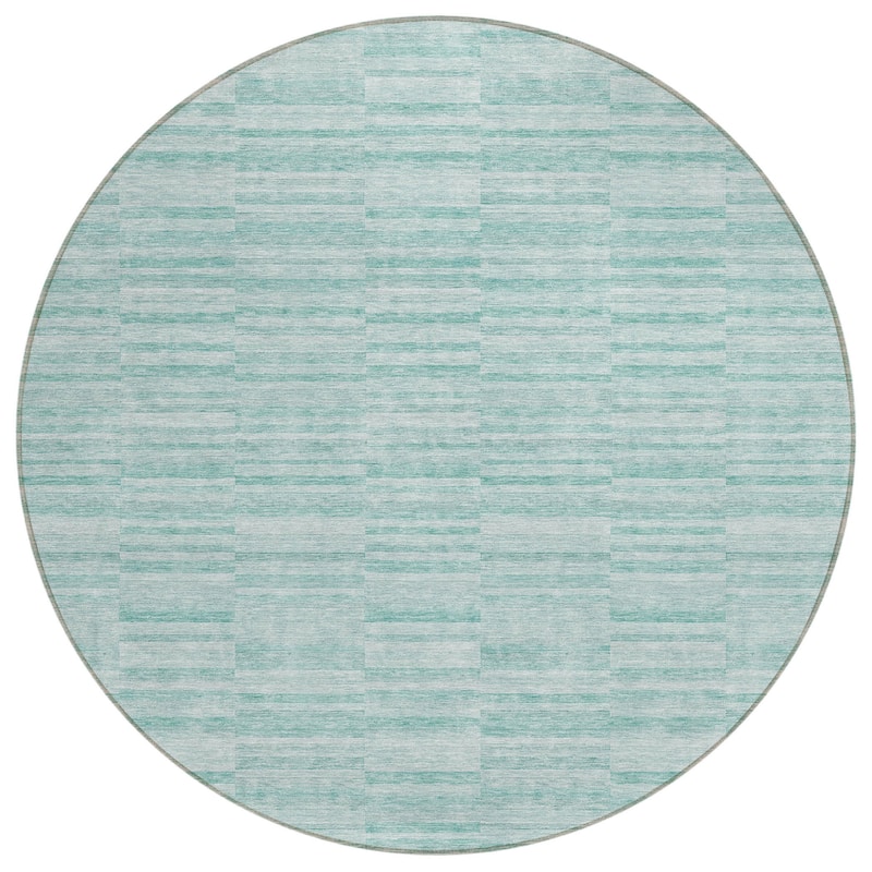 HomeRoots Striped Transitional Rectangle Outdoor Rug