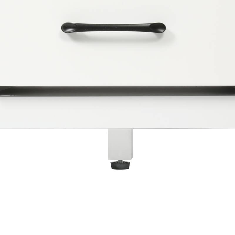 59.3" Modern Double Bathroom Vanity, Solid Wood Frame with SMC Sinks, Soft-Close Doors & Drawers