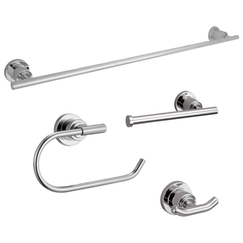 Design House Geneva Bathroom Accessory Set with 24" Center to Center