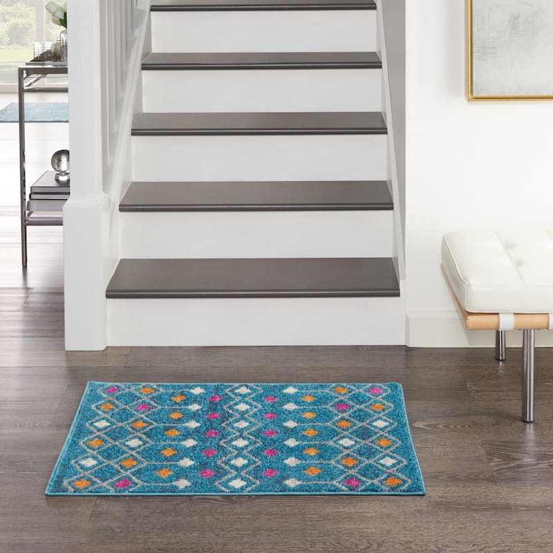 Nourison Passion Moroccan Geometric Diamond Area Rug
