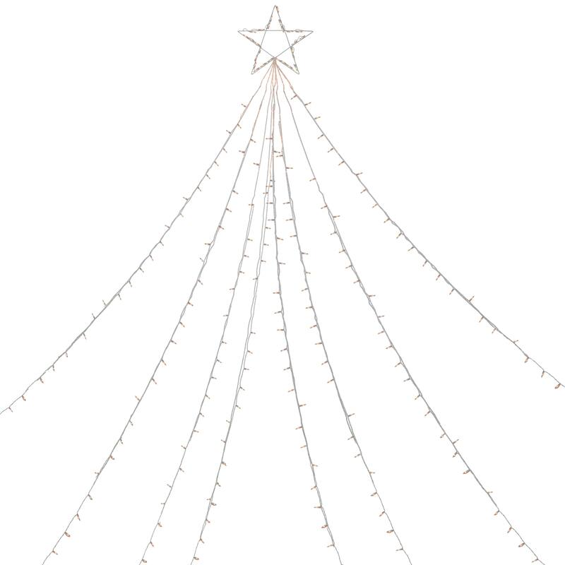 12' Clear Lighted Christmas Display Tree Outdoor Decor