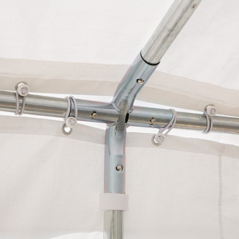 Outsunny White Heavy Duty Party and Event Tent