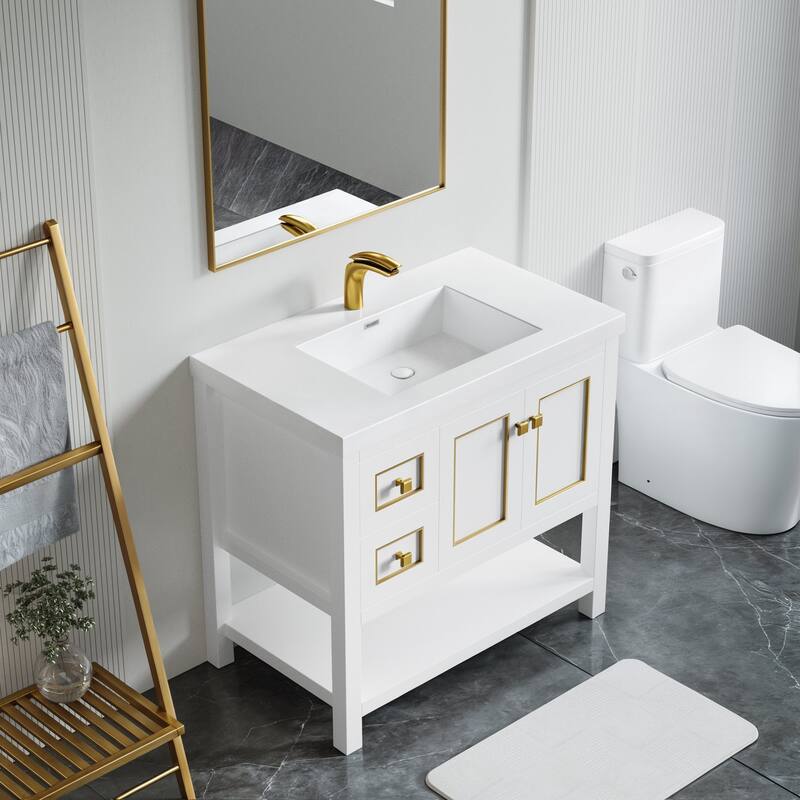 Davis 36" Single Bathroom Vanity Set