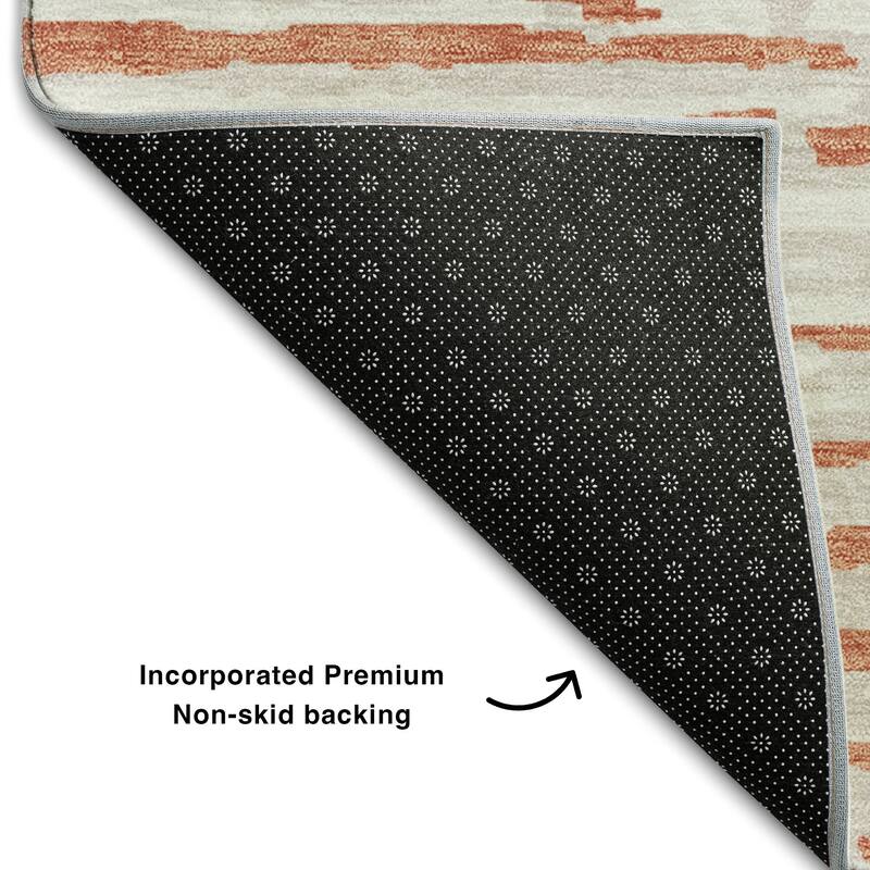 Premium Washable Super Soft Modern Scratches Mayfield Rug