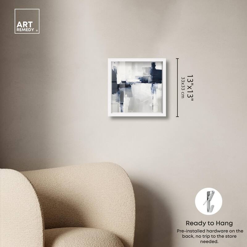 Porcelain Blue on White II Shadowbox by Art Remedy