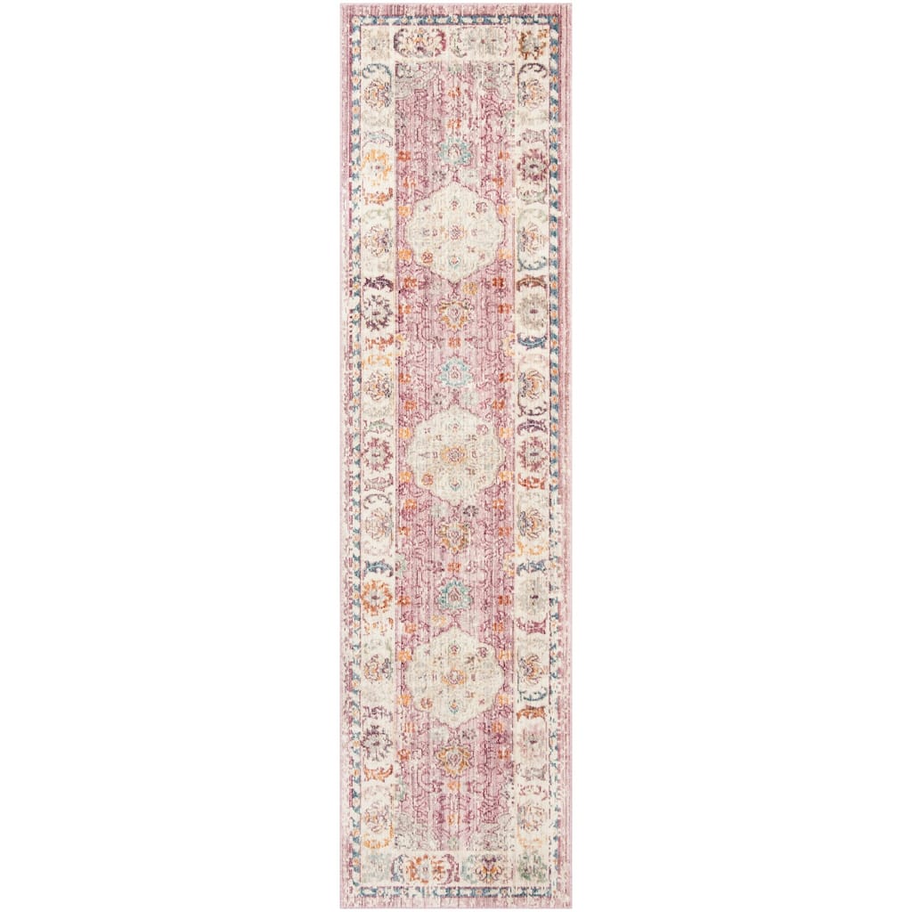 SAFAVIEH Illusion Lorri Vintage Boho Oriental Viscose Rug with