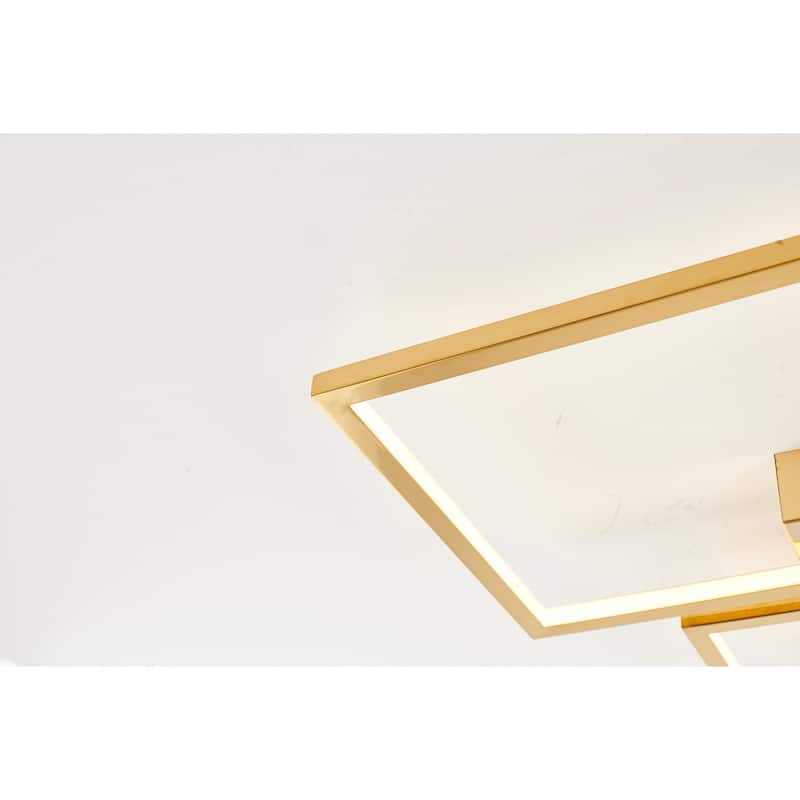 Farmhouse Flush Mount Light - Metal Ceiling Fixture with Crystal Accents - 24.4 Inch - 2.5