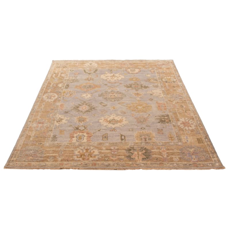 ECARPETGALLERY Hand-knotted Jules Serapi Grey Wool Rug - 8'1 x 9'10