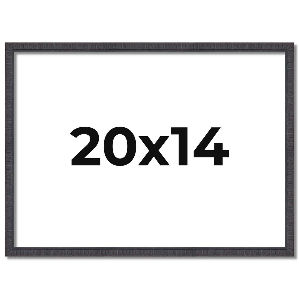 20x14 Frame Brown Picture Frame - Complete Modern Photo Frame Includes