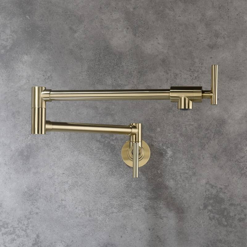 Pot Filler Faucet Wall Mount - Gold