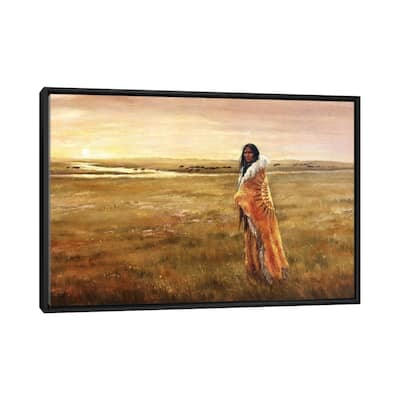 iCanvas "The Return Of White Buffalo Woman" by David Joaquin Framed Canvas Print