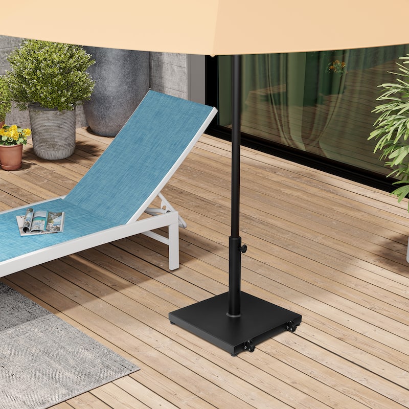 Outdoor Umbrella Base Stand Square Weighted for Patio Market Umbrella