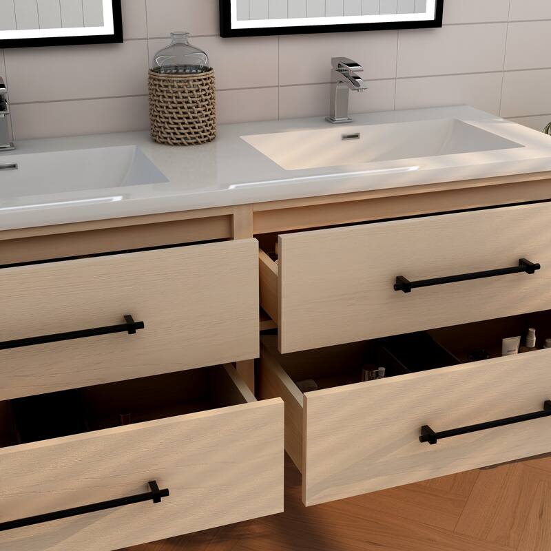 Victoria 48'' Floating Vanity with Double Reinforced Acrylic Sink - 47.5