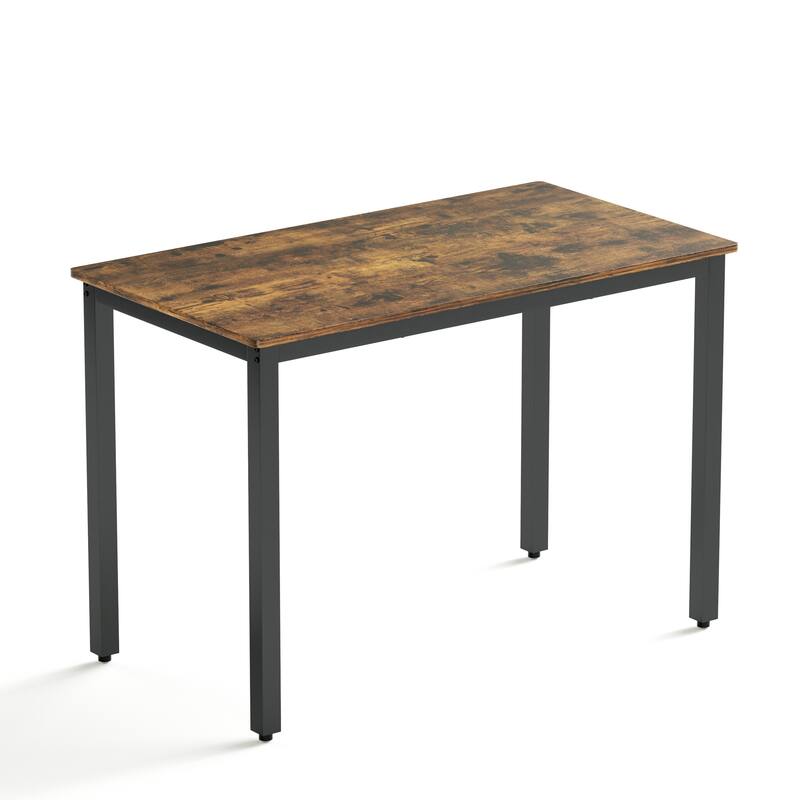 Industrial Kitchen Dining Table Set with 2 Dining Benches