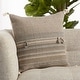 preview thumbnail 1 of 3, Cainen Brown/ Cream Striped Throw Pillow