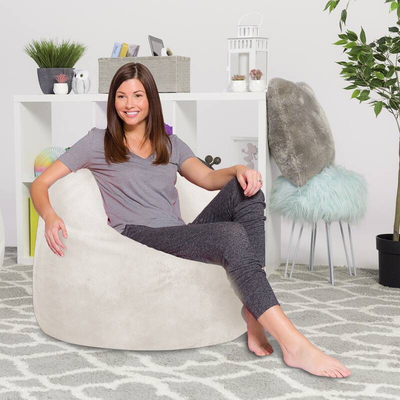 Kids Bean Bag Chair, Big Comfy Chair - Machine Washable Cover