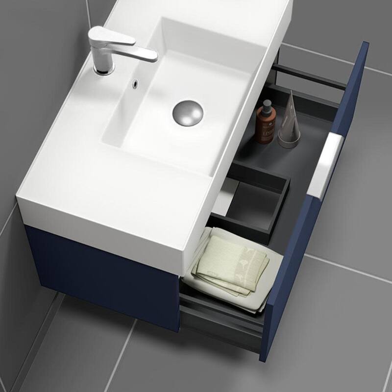 Nameeks Derin-3217-W-S Derin 32" Wall Mounted Single Basin Vanity Set
