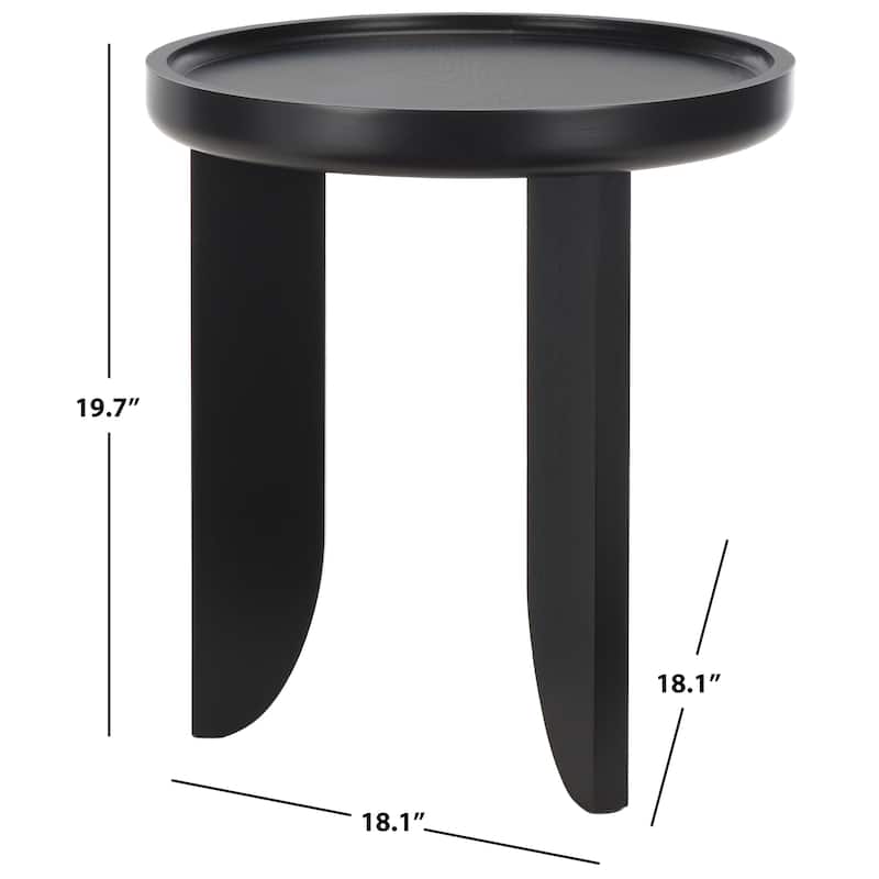 SAFAVIEH Lissie Accent Table - 18" L x 18" D x 20" H - 18Wx18Dx20H - Black