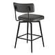 preview thumbnail 18 of 26, Elise Counter Height Swivel Bar Stool Chairs Set of 2 with Metal Frame