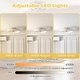 preview thumbnail 2 of 8, Gymax 3000-6500K Dimmable Modern Flush Mount LED Fan Light w/ 3 Color