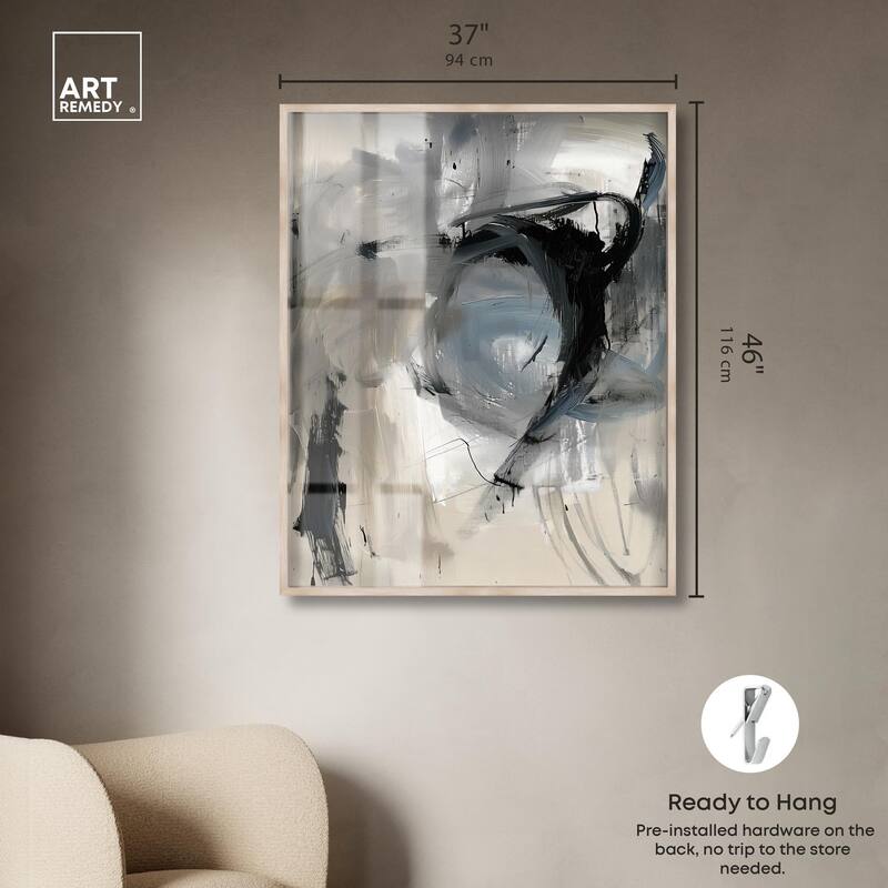Scribbled Energy II Shadowbox by Art Remedy